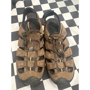 KEEN Men's Waterproof Leather Sandals Size 13 Hiking Water Outdoor Shoes fisher